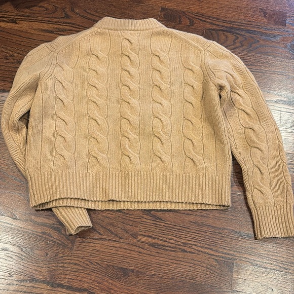 Polo Ralph Lauren Cable Knit Wool Sweater Size XS Camel Women - Picture 5 of 5